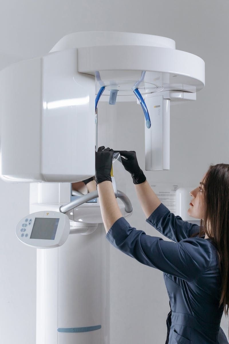 Equipamento de radiologia odontológica
